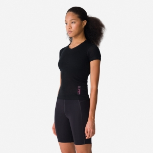 Topy Základnej Vrstvy Rapha Merino Kratke Sleeve Damske Čierne | 4051862-ZE