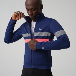 Tričko Rapha Brevet Long Sleeve Gore-Tex Infinium Panske Námornícka Modrá Ruzove | 3912870-TX