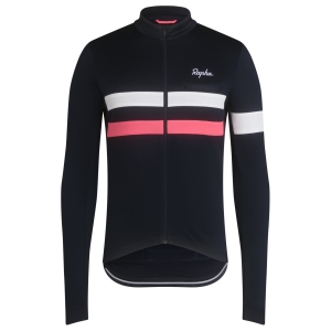 Tričko Rapha Brevet Long Sleeve Panske Námornícka Modrá Ruzove Biele | 6931580-TO
