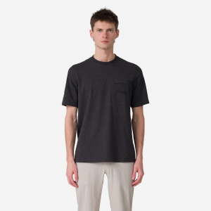 Tričko Rapha Logo Pocket Panske Siva Čierne | 7186453-TS