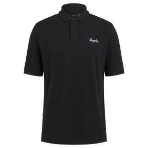 Tričko Rapha Logo Polo Panske Čierne Biele | 8546173-QE