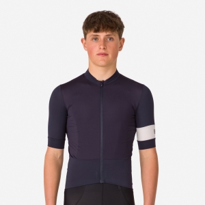 Tričko Rapha Pro Team Cycling Warm Jazda Na Koni Panske Námornícka Modrá Biele | 1046527-SR