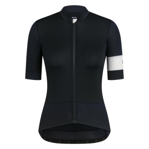 Tričko Rapha Pro Team Cycling Warm Jazda Na Koni Damske Čierne Biele | 2843709-BE