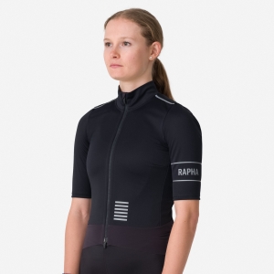 Tričko Rapha Pro Team GORE-TEX INFINIUM Damske Čierne Strieborne | 8496130-KR